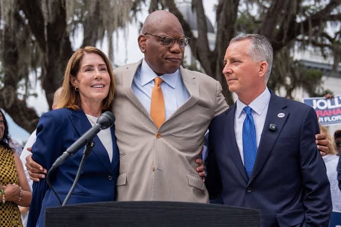 Gwen Graham with David Jolly at a Florida campaign event